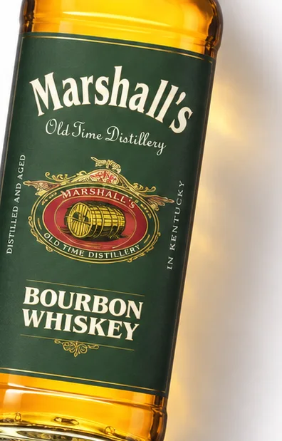 Marshall’s Bourbon Whiskey, detail